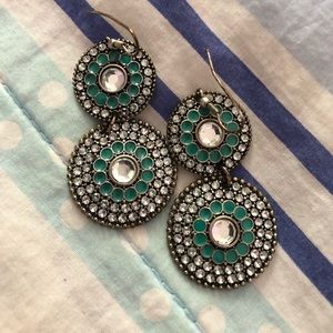 Teal Earrings